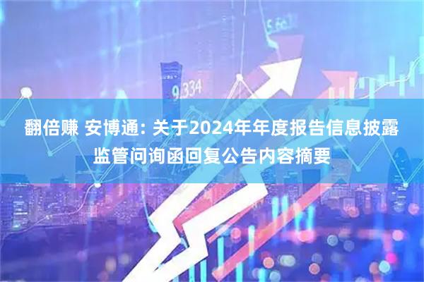 翻倍赚 安博通: 关于2024年年度报告信息披露监管问询函回复公告内容摘要